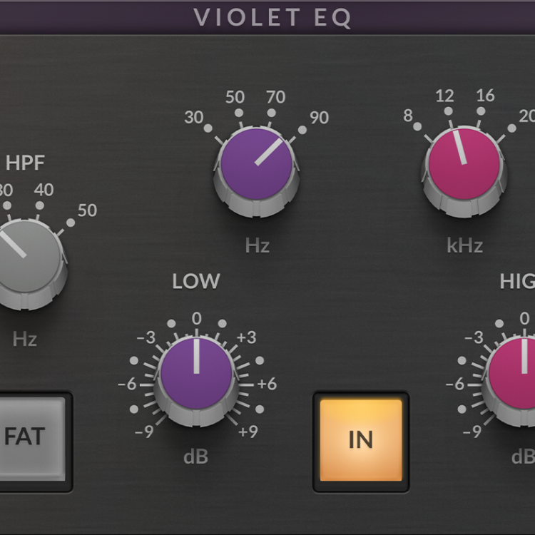 Plug-in d'égalisation SSL Fusion Violet