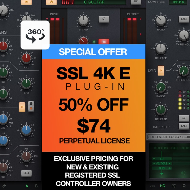 Plug-in SSL 4K E Channel Strip